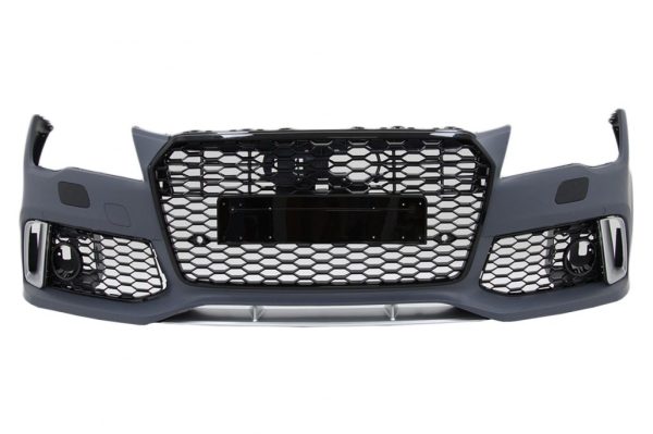 RS7 Design Front Bumper with Diffuser for AUDI A7 4G Pre-Facelift 10-14 - Image 2