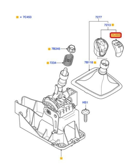 NEW GENUINE FORD FOCUS 07-11 6 SPEED MANUAL GEAR KNOB INSERT COVER TRIM 1937376 - Image 2