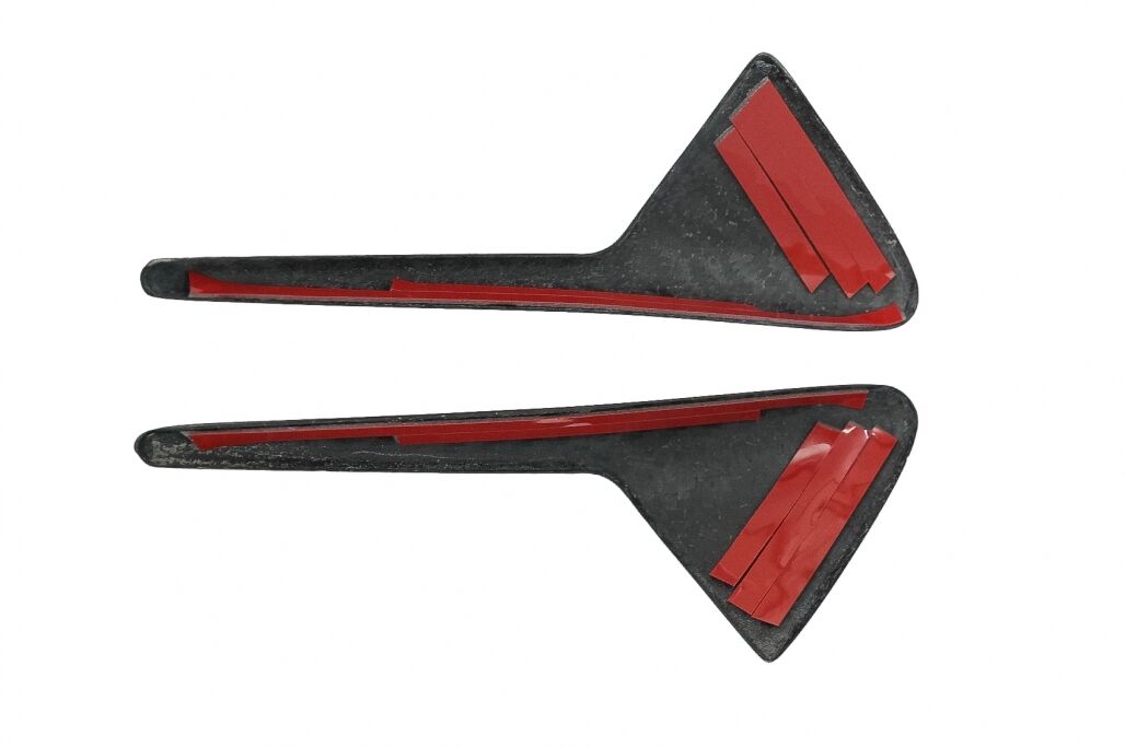 Add-on Trunk Spoiler Cap Wing and Turn Signal Covers Side Markers with AutoPilot 2 or greater suitable for Tesla Model X (10.2016-up) Real Carbon - Image 13