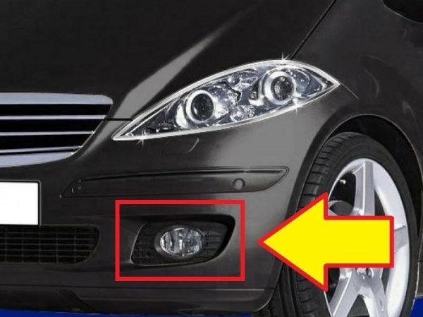 NEW GENUINE MERCEDES BENZ MB A CLASS W169 FRONT BUMPER FOG LIGHT GRILLE LEFT N/S A1698850522 - Image 2