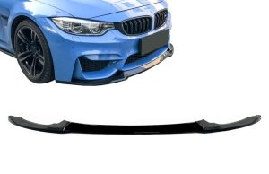 Front Bumper Lip Spoiler suitable for BMW F80 M3 Sedan F82 M4 Coupe F83 M4 Cabrio (2014-2019) CS Style