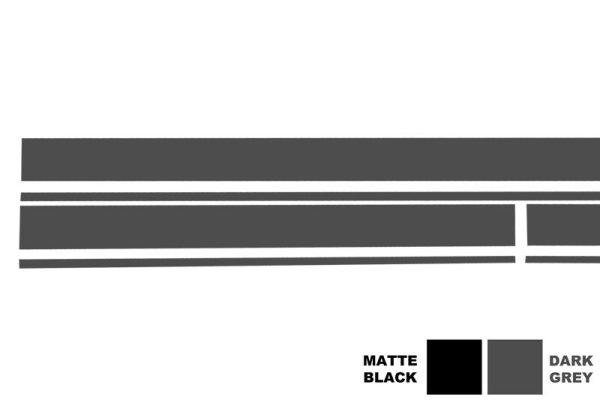 Set Sticker Side Decals & Upper Bonnet Roof Tailgate & Sticker Mirror Dark Grey suitable for MERCEDES C205 Coupe A205 Cabriolet (2014-2016) A45 Design Edition 1 - Image 6