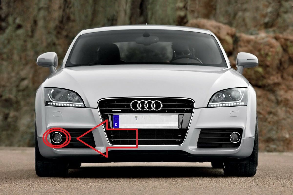 NEW GENUINE AUDI TT 07-14 FRONT BUMPER O/S RIGHT FOG LIGHT LAMP ASSEMBLY 8J0941700 - Image 2