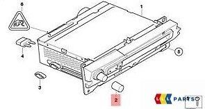 BMW NEW GENUINE 5 SERIES E60 E61 6 SERIES E63 E64 VOLUME CONTROL KNOB 65126923294 - Image 2
