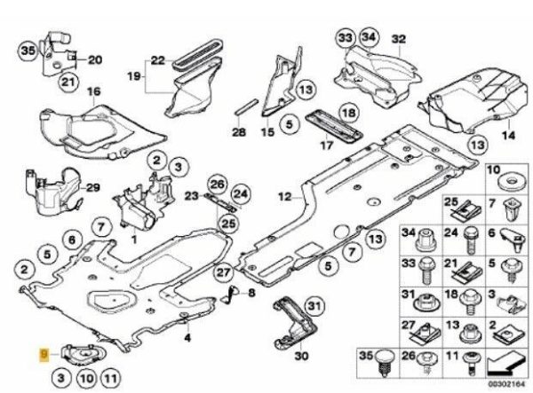 NEW GENUINE 5 SERIES E60 E61 6 SERIES E63 E64 OIL SUMP DRAIN PLUG FLAP COVER 51757162322 - Image 2