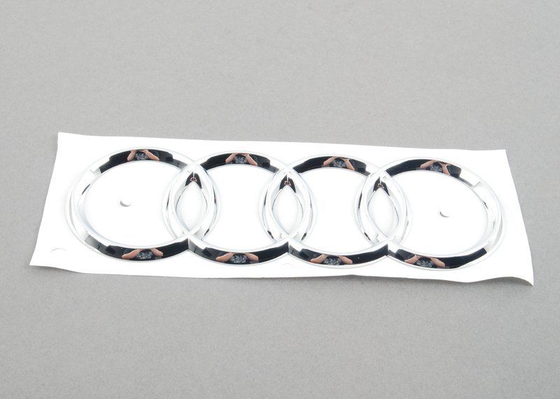 NEW GENUINE AUDI RS5 S5 REAR CHROME RINGS EMBLEM 8T0853742B2ZZ - Image 3
