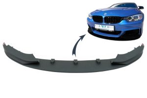 Front Bumper Spoiler Lip suitable for BMW 4 Series F32 F33 F36 Coupe Cabrio Grand Coupe (2013-2019) M Design