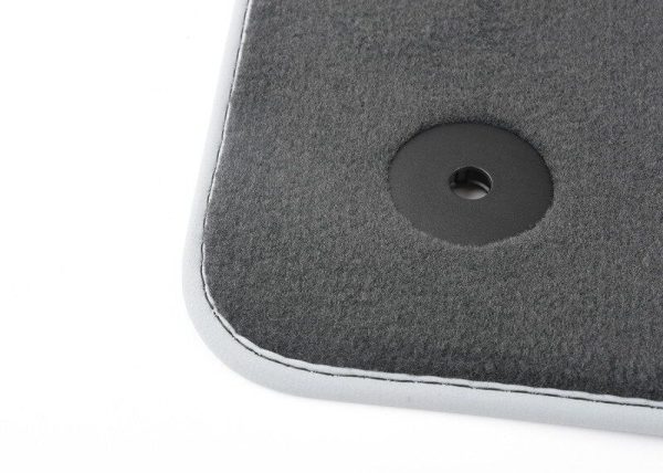 NEW GENUINE AUDI Q7 SQ7 2016- REAR PREMIUM BLACK TEXTILE FLOOR MATS 4M0061276MNO - Image 3