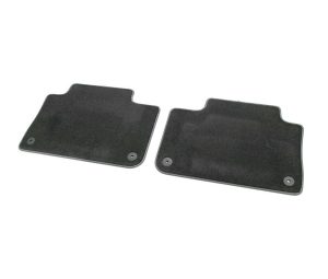 NEW GENUINE AUDI E-TRON 2019- REAR BLACK TEXTILE FLOOR MATS 4KE061276MNO
