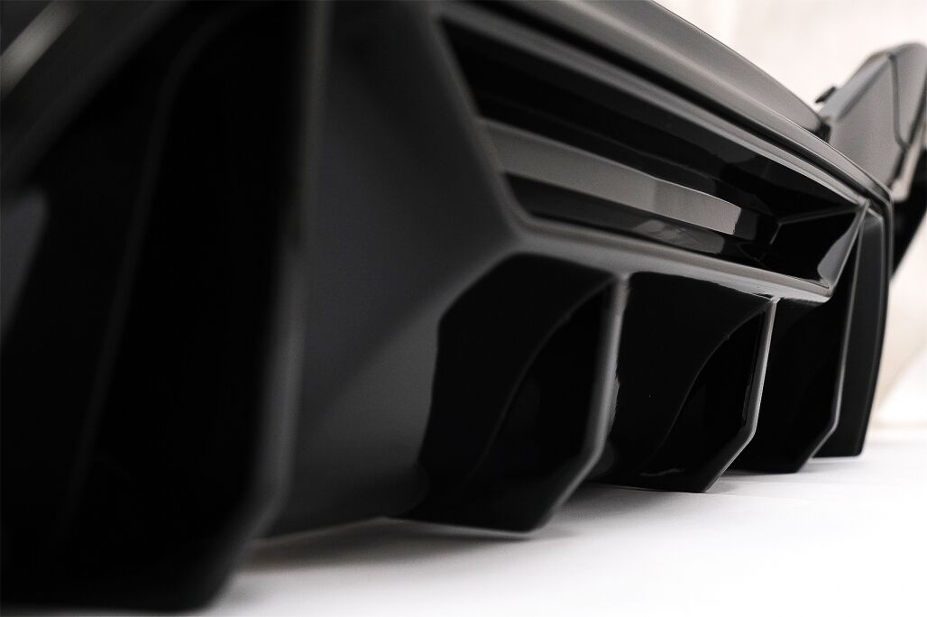 Rear Bumper Spoiler Valance Diffuser Twin Double Outlet suitable for BMW 1 Series F20 F21 LCI (2015-2019) Piano Black Competition Design - Image 8