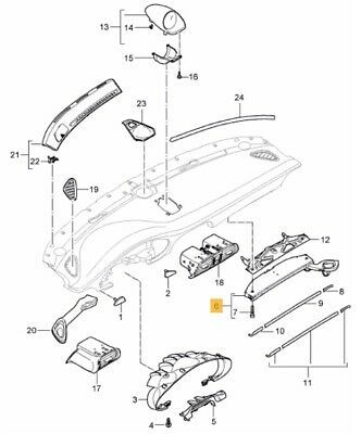 NEW GENUINE PORSCHE 987 BOXSTER CAYMAN 997 CENTER DASH DRINKS CUP HOLDER RHD 99755229304 - Image 2