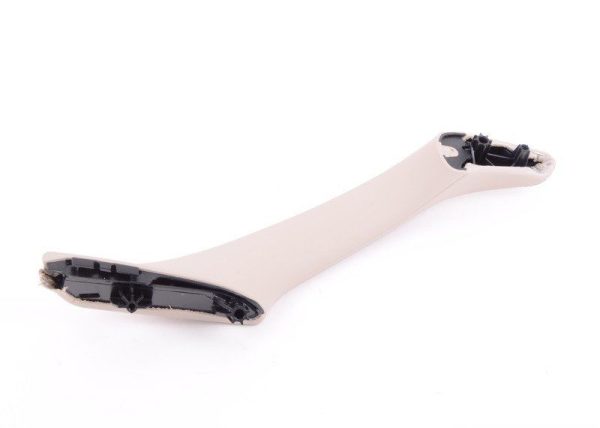 BMW NEW F10 F11 DOOR PULL HANDLE PASSENGER SIDE RIGHT O/S LHD NAPPA OYSTER WHITE 51417225864 - Image 5