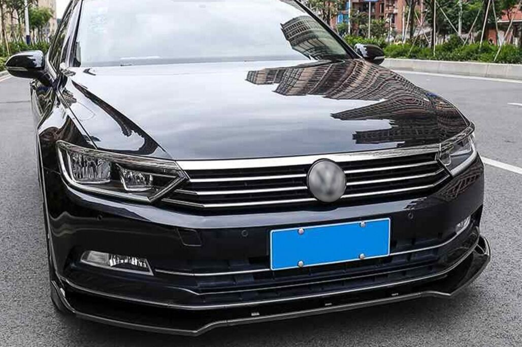 Front Bumper Lip Extension Spoiler suitable for VW Passat B8 3G Limousine Variant (2015-2018) Piano Black - Image 11