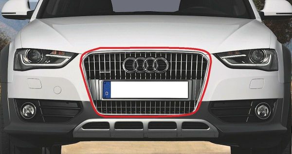 NEW GENUINE AUDI A4 ALLROAD 2010-2016 FRONT BUMPER RADIATOR GRILL PLATINUM GREY 8K0853651S1RR - Image 2
