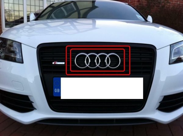AUDI NEW GENUINE A3 S3 08-13 A1 FRONT BADGE RING GRILL EMBLEM 8X0853605 - Image 2
