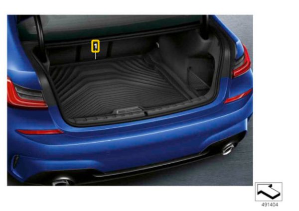 NEW GENUINE BMW 3 G20 TRUNK BOOT FITTED RUBBER LUGGAGE COMPARTMENT MAT 51472461166 - Image 2