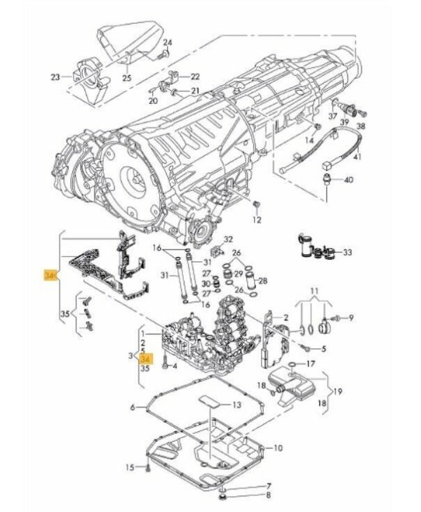 NEW GENUINE AUDI VOLKSWAGEN 7 SPEED DSG AUTOMATIC GEARBOX REPAIR KIT 0B5398009F - Image 2
