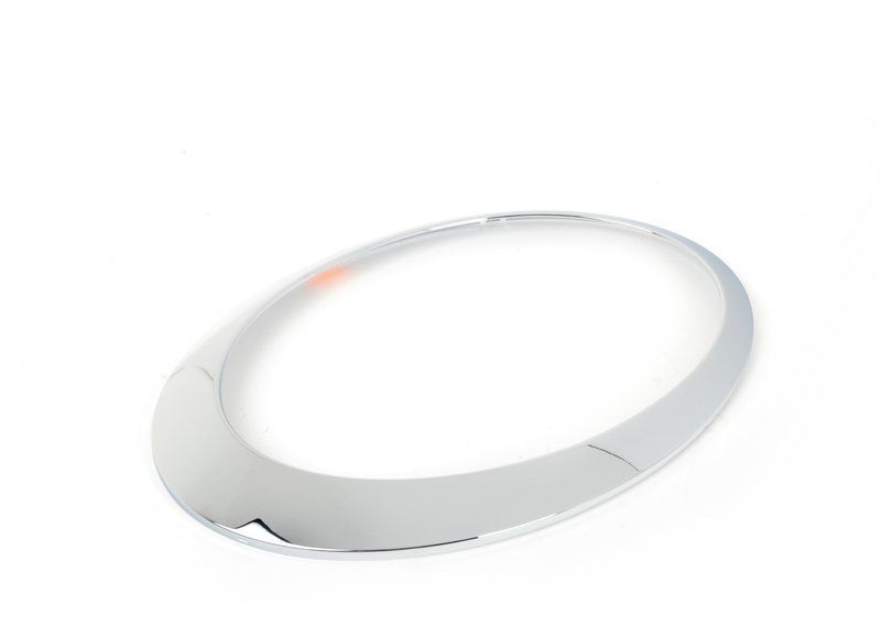 MINI NEW GENUINE COOPER R52 R53 R50 O/S RIGHT CHROME HEADLIGHT TRIM RING 63126917836