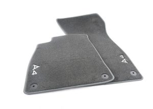 NEW GENUINE AUDI A4 B9 2016- FRONT PREMIUM BLACK TEXTILE FLOOR MATS LHD 8W1061275MNO