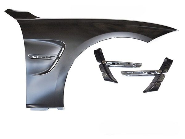FENDERS SPORT STYLE WITH SIDE VENT CHROME fits F30 F31 11-18 - Image 2