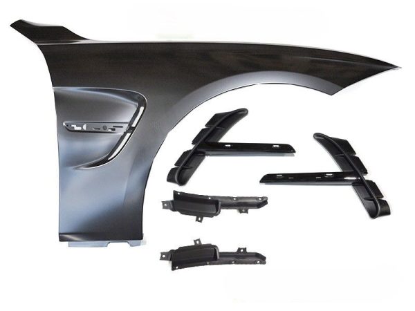FENDERS SPORT STYLE WITH SIDE VENT BLACK fits BMW F32 F33 F36 13-19 - Image 2