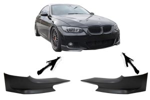 Front Bumper Splitters Spoiler suitable for BMW 3 Series E92 (2006-2010) M-Tech Design