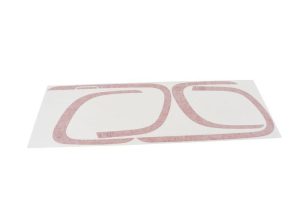 NEW OEM MINI F55 F56 F57 JCW FRONT REAR BUMPER CHILI RED STICKER KIT O/S N/S