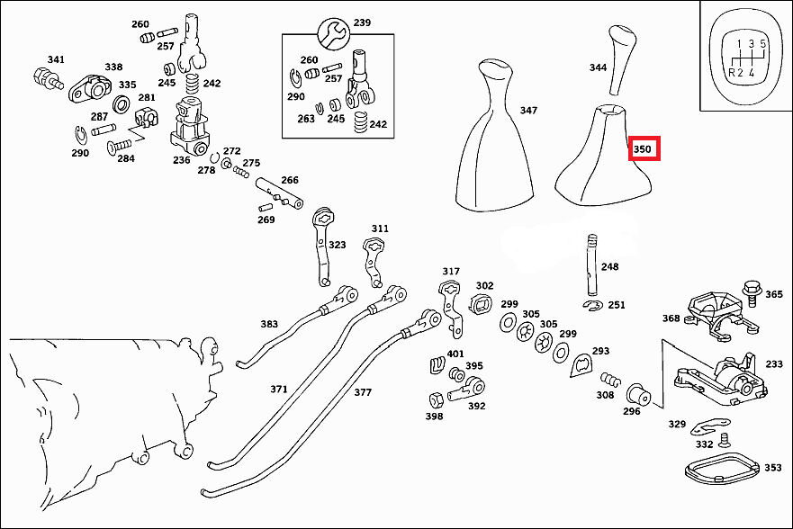 NEW GENUINE MERCEDES BENZ 190 W201 GEAR SHIFT KNOB BOOT GAITER A2012670497 - Image 2