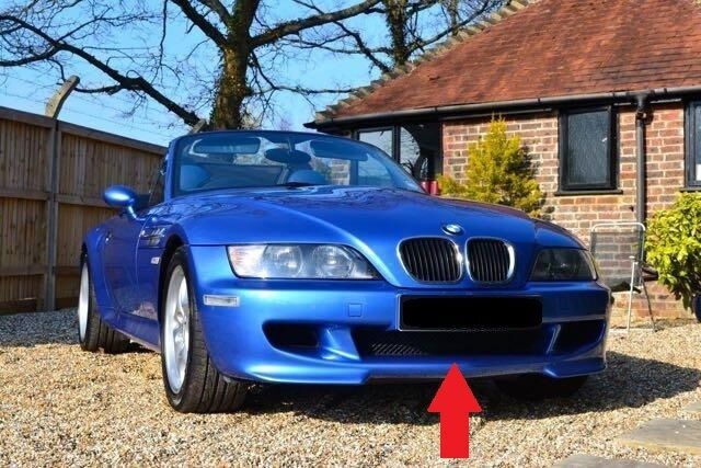 BMW NEW GENUINE Z3M Z3 M E36 FRONT BUMPER LOWER CENTER GRILLE COVER 51112268644 - Image 3