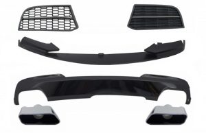 Conversion Kit Spoiler and Air Diffuser suitable for BMW 5 Series F10 F11 Sedan Touring (2010-2017) M-Technik to M-Performance Sport M550 Design