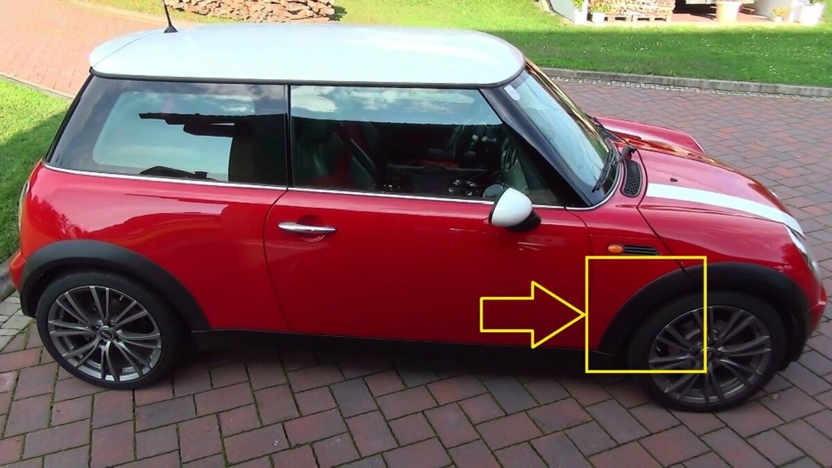 MINI NEW COOPER R50 R52 R53 WHEEL ARCH COVER FRONT TRIM NEAR DOOR RIGHT O/S 51131505864 - Image 2