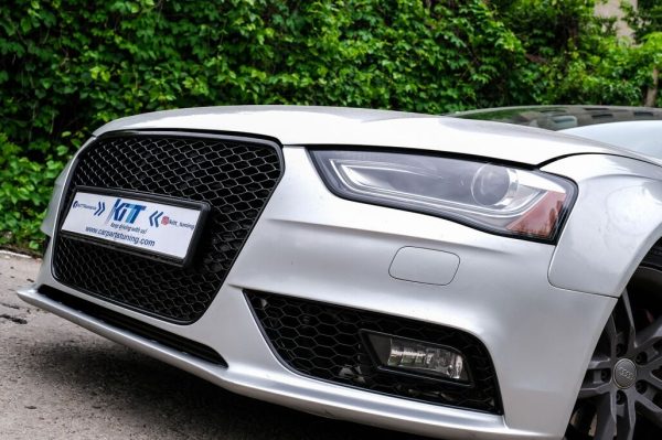 Fog Lamp Covers suitable for Audi A4 B8 Facelift (2012-2015) RS4 Design Black - Image 11