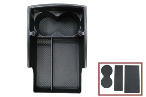 Central Console Storage Box suitable for Tesla Model S (2012-up) Model X (2015-up) Black