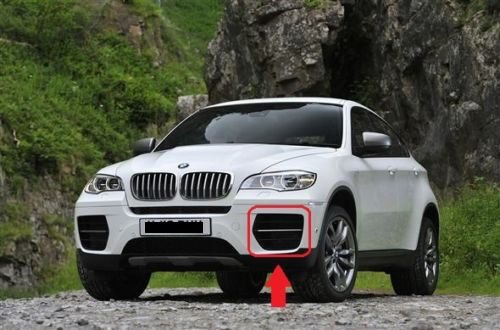 BMW NEW X6 E71 5.0D  2008-2014 GENUINE FRONT BUMPER LEFT N/S GRILLE 51118055277 - Image 3