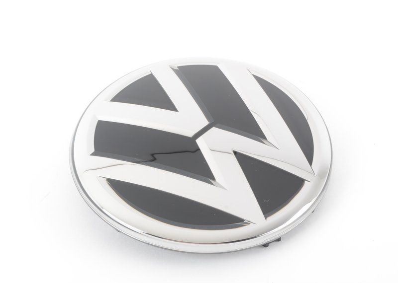 NEW GENUINE VOLKSWAGEN CC PASSAT PHAETON FRONT GRILL BADGE EMBLEM CHROME BLACK 3D0853601FJZA
