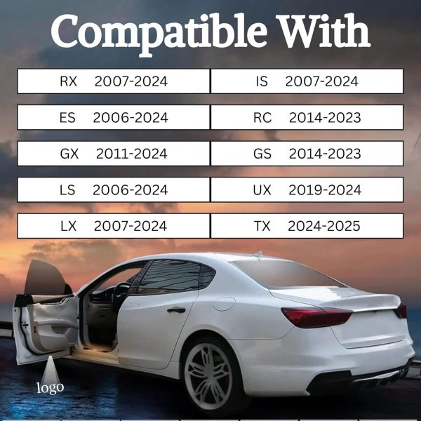 Underdoor Welcome Lamp For LEXUS  ES / IS / LS / LX / RX - Image 3