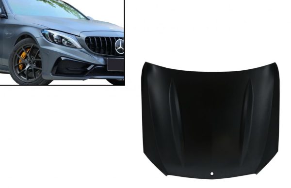 Front Hood Bonnet Suitable for Mercedes C-Class W205 S205 C205 A205 (2014-Up) C63 Design - Image 11