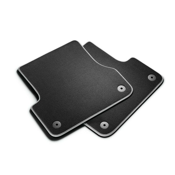 NEW GENUINE AUDI Q5 SQ5 2017- REAR BLACK TEXTILE PREMIUM FLOOR MATS 80A061276MNO