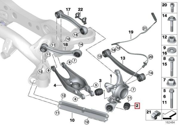 NEW GENUINE BMW 1 3 X1 SERIES REAR AXLE SUPPORT WHEEL SUSPENSION 33326763092 - Image 2