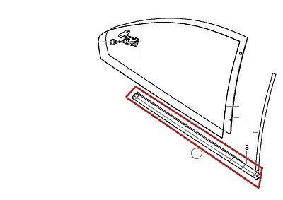 BMW NEW GENUINE 3 SERIES E46 COUPE REAR RAILING GASKET TRIM BLACK RIGHT O/S 51368194742