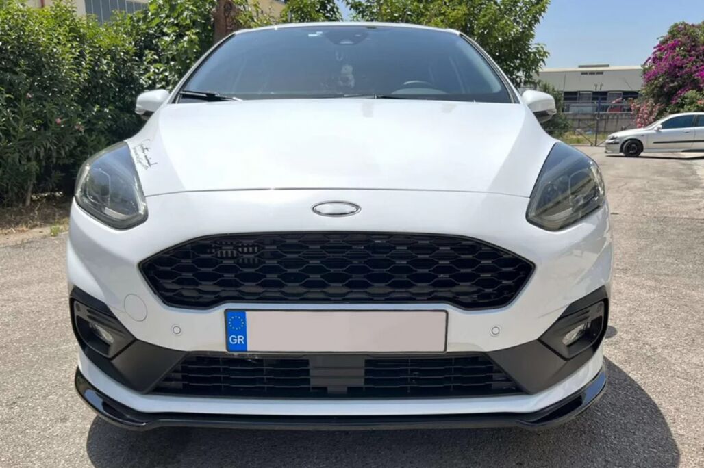 Front Bumper Spoiler Lip suitable for Ford Fiesta Mk8 ST / ST-Line (2017-2021) Piano Black - Image 8