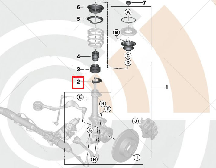 BMW NEW GENUINE E87 E88 E90 E91 E92 E93 FRONT LOWER RUBBER SPRING PAD 31336764372 - Image 2