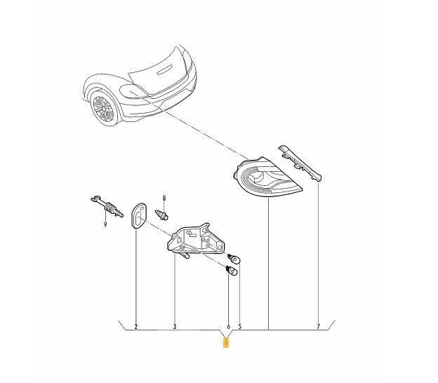 NEW GENUINE VW BEETLE 5C REAR LED TAIL LIGHTS LAMPS LEFT RIGHT PAIR SET - Image 2