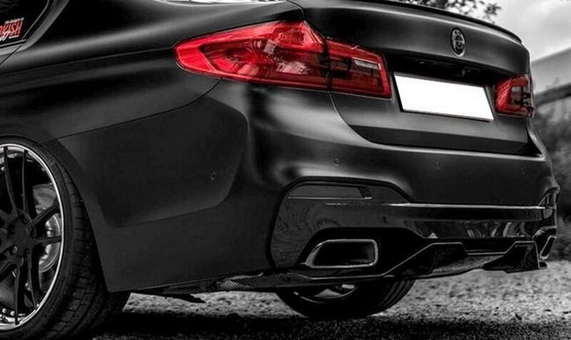Bumper Spoiler Lip with Diffuser and Side Skirts Extension suitable for BMW 5 Series G30 Limousine G31 Touring (2017-2019) M Sport Design - Image 21