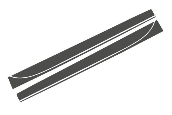 Side Decals Sticker Vinyl Dark Grey suitable for BMW 3 Series F30 F31 (2011-Up) M-Performance Design - Image 5