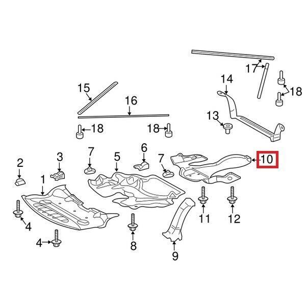 NEW GENUINE MERCEDES-BENZ SL R230 COVER UNDER THE CASE A2305241230 - Image 2