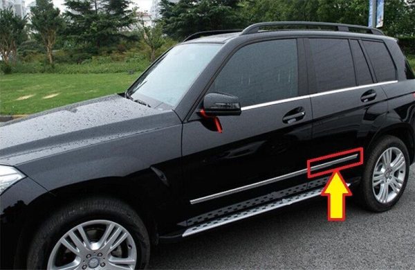 NEW GENUINE MERCEDES BENZ MB GLK CLASS X204 REAR DOOR CHROME MOULDING LEFT N/S - Image 2