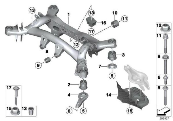 BMW NEW GENUINE 1 2 3 4 F SERIES REAR SUSPENSION N/S LEFT PROTECTION SHIELD 33326796137 - Image 2