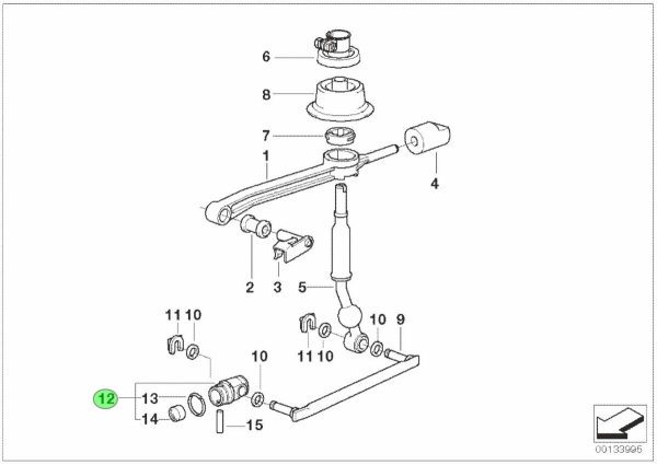 NEW OEM GENUINE BMW E36 E38 E39 E46 E52 E53 E60 E60N SHIFT ROD JOINT 25117580281 - Image 2