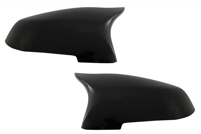 Front Bumper Spoiler Lip with Mirror Covers and Diffuser Double Outlet Single Exhaust suitable for BMW 5 Series F10 F11 Sedan Touring (2015-2017) M-Performance Piano Black - Image 2